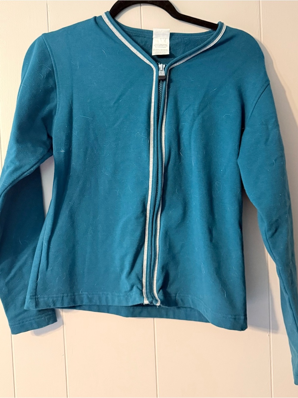 Vintage Champion Made in USA Full Zip Athletic Jacket Women’s Small Teal Y2K